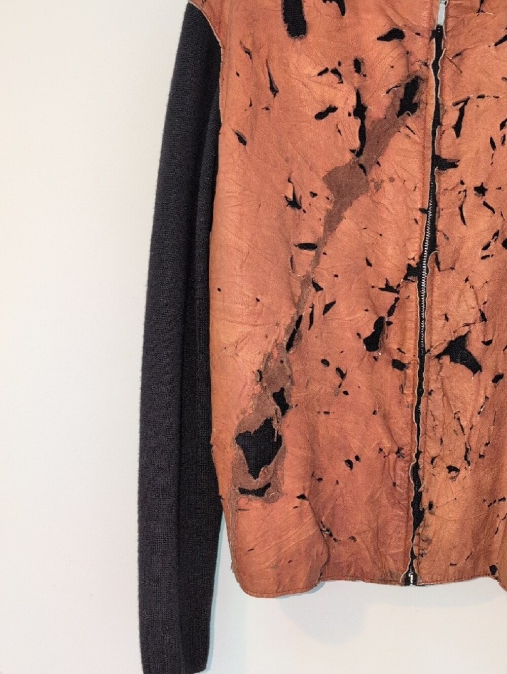 Men's Black & Rust Zip-Front Jacket - Picture 3 of 9